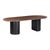 Marlow Black Wood Oval Dining Table For Sale - Image 10 of 10