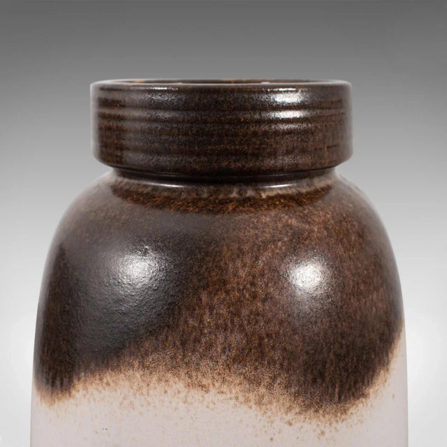 1950s German Ceramic Earth Tone Vase For Sale - Image 11 of 13