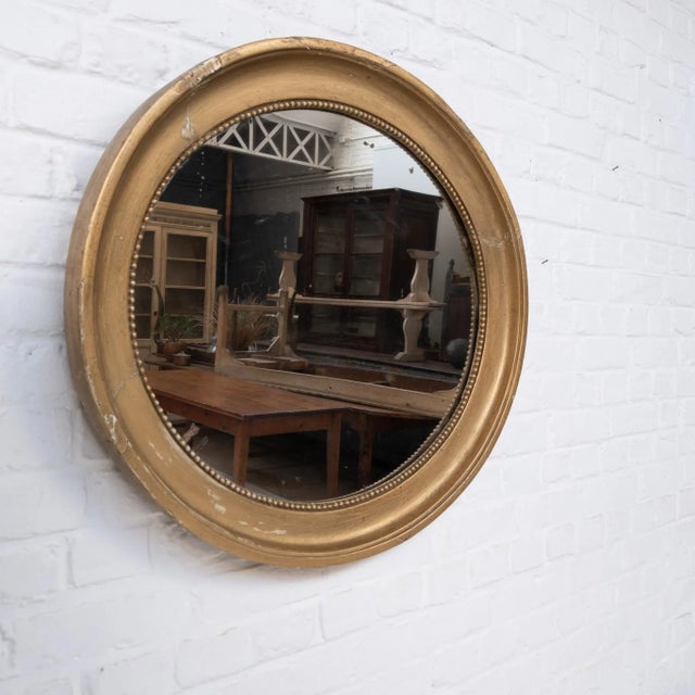 Large Oval Mirror, France, 19th Century For Sale - Image 3 of 8