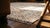 1920s Tan Beige Medallion Antique Turkish Decorative Oushak Rug 9'3" X 11'10" Handknotted Wool Carpet For Sale - Image 15 of 17