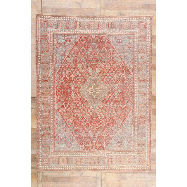 Antique Persian Joshegan Rug, 07'11 X 10'08 For Sale - Image 10 of 10