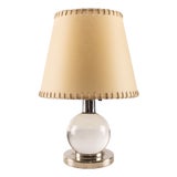Model 7706 Adjustable Table Lamp by Jacques Adnet for Baccarat, 1930s For Sale