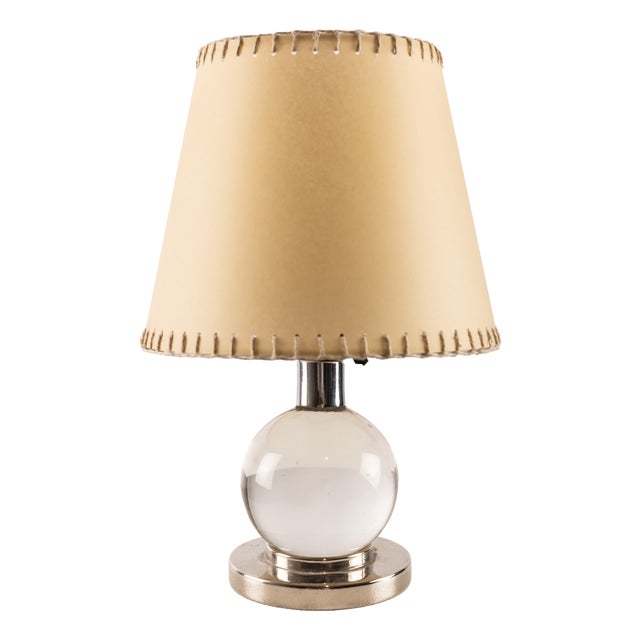 Model 7706 Adjustable Table Lamp by Jacques Adnet for Baccarat, 1930s For Sale