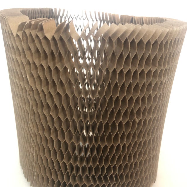 Paper Mid-Century Flexible Honey Comb Lamp Shade/Cover For Sale - Image 7 of 8