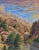 1960s Mid 20th Century "Utah Desert Range" Landscape Painting, Framed For Sale - Image 5 of 8