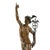 Metal Bronze Flying Mercury Sculpture After Giambologna on Black Marble Base For Sale - Image 7 of 9