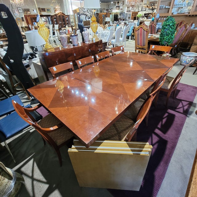 Archetype Dining Table & 10 Chairs by Michael Vanderbyl for Baker Furniture Chairish