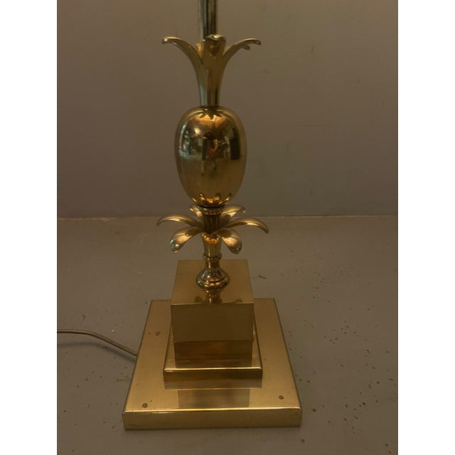 Hollywood Regency French Brass Floor Lamp in the style of Maison Charles. France, 1970s For Sale - Image 12 of 18