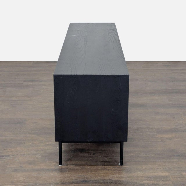 2020s Wood Media Console With Metal Legs For Sale - Image 5 of 10