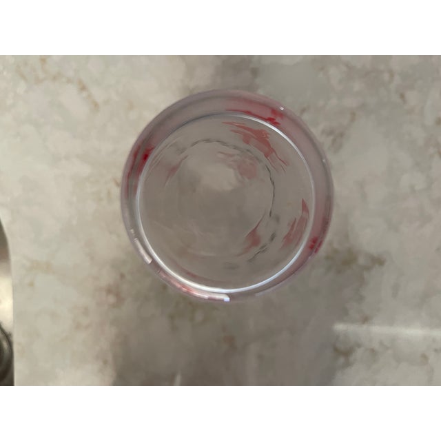 Libbey Glass Co. Vintage Mid Century Tom Collins Red Leaping Horses & Stars by Libbey Tumblers - Set of 4 For Sale - Image 4 of 4