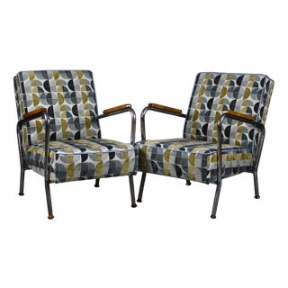 Bauhaus Armchairs, Poland, 1950s, Set of 2 For Sale