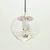 Stunning mid-century/space age ceiling/pendant light 'wave' model (also called 'futura') designed by koch & lowy for peill...