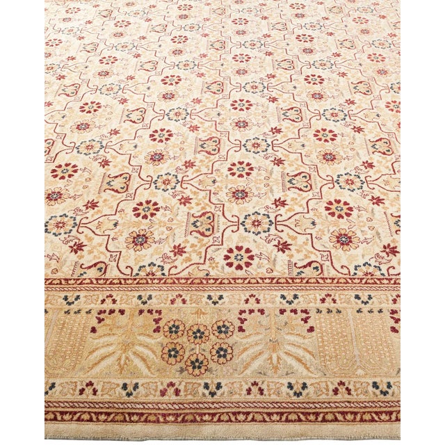 Mogul Collection Hand-Knotted Area Rug - Ivory 8' 1" x 10' 2" For Sale - Image 4 of 9