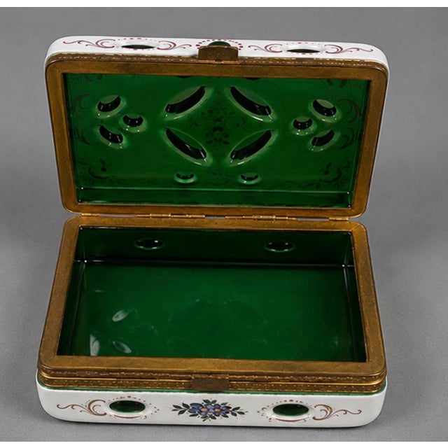 Antique Opaline Overlay Jewelry Box, 19th Century For Sale - Image 4 of 7