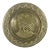 Vintage Brass Mayan Aztec Man Plate, Mexican Handmade Art Emblem For Sale