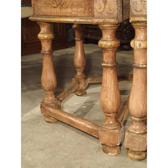 Antique Painted Console Tables From Northern Italy, Circa 1800 - a Pair For Sale - Image 4 of 12