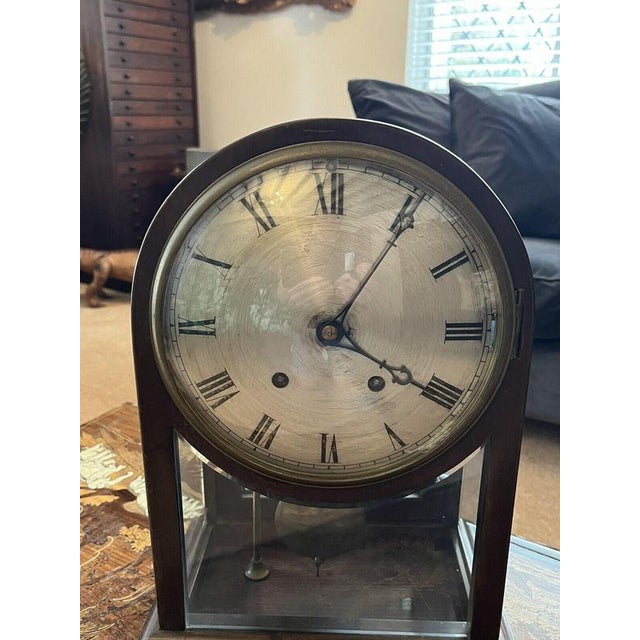 Quarter Striking Victorian Glass Table Clock For Sale - Image 11 of 18