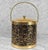 Mid-Century Hollywood Regency Italian Gold & Black Ice Bucket For Sale - Image 4 of 10