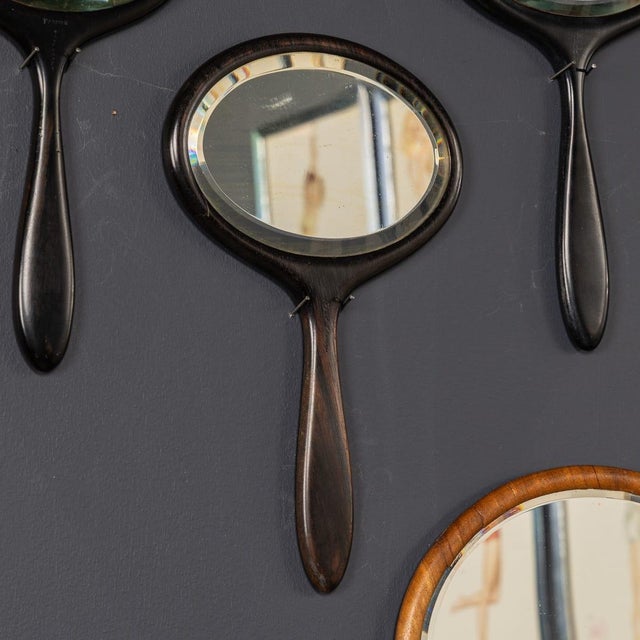 Antique Wooden Hand Mirrors, 19th Century, Set of 25 For Sale - Image 11 of 18