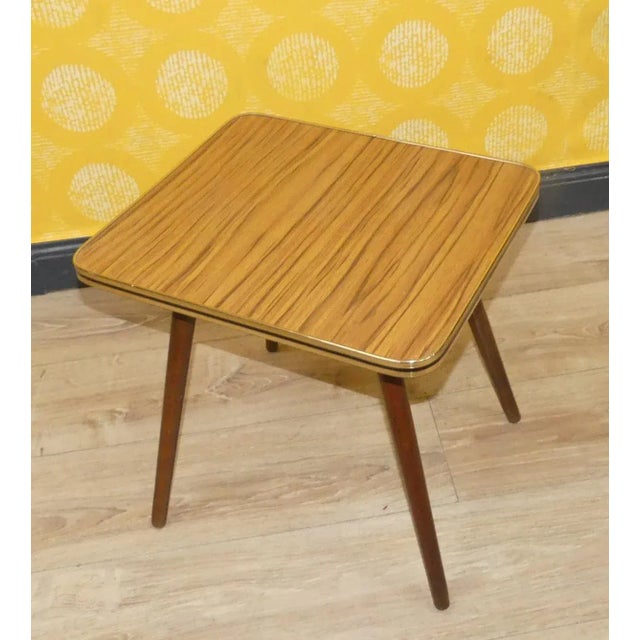 Vintage Side Table in Wood, 1960s For Sale - Image 4 of 9