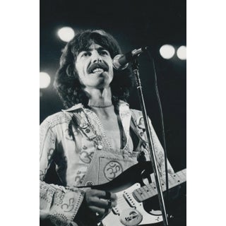 Henry Grossman, George Harrison on Stage, Black and White Photograph, 25,3 X 16,6 Cm 1970 For Sale