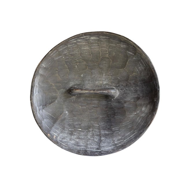 1980s Vintage African Bamileke Tribe Beaded & Shell Round Shield 20.5" D For Sale - Image 5 of 5