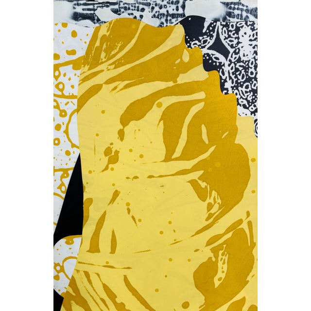 Contemporary "Golden Rod" by Michael DesRosiers Mixed-Media on MDF 2023 For Sale - Image 3 of 7