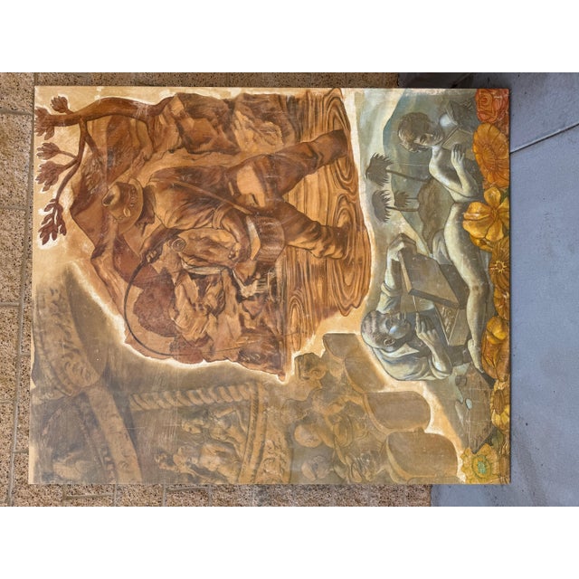 1930s 1930s Massive WPA Mural Study For Sale - Image 5 of 12