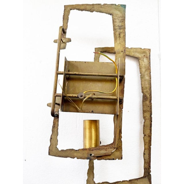 Esperia Sconces Bronze Frames without Glasses by Angelo Brotto for Esperia, 1960s, Set of 2 For Sale - Image 4 of 10