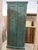 1990s Antique Indian Carved Armoire | Turquoise Cabinet With Brass Stud Accents 80 For Sale - Image 5 of 7