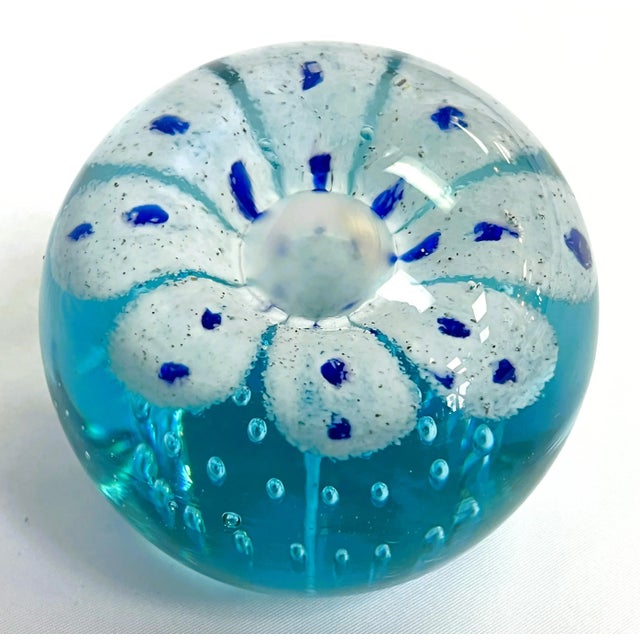 Transparent Mid Century Modern Art Glass Paperweight For Sale - Image 8 of 10