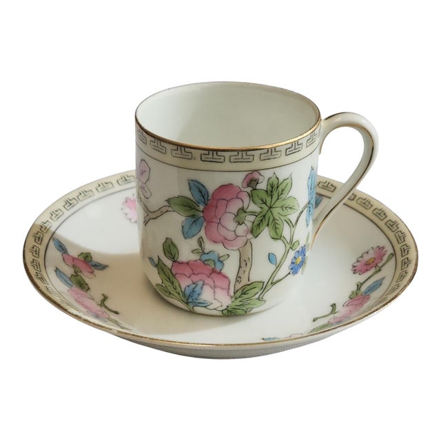 Rare 1920s Noritake Earthquake Relief Special Edition Teacup and Saucer Set For Sale