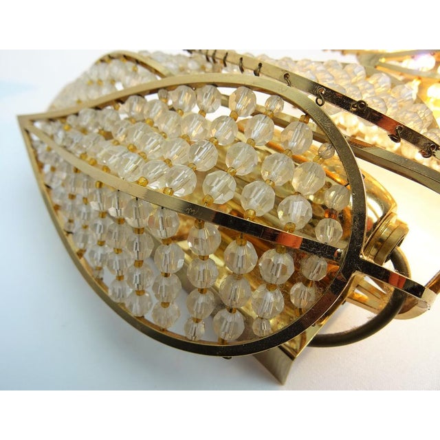 Wall Lamp in Crystal Glass & Gold-Plated Brass from Palwa, 1960s For Sale - Image 11 of 14