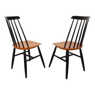 Vintage Scandinavian Fanett Chairs by Ilmari Tapiovaara, 1960s, Set of 2 For Sale