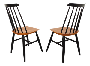 Vintage Scandinavian Fanett Chairs by Ilmari Tapiovaara, 1960s, Set of 2