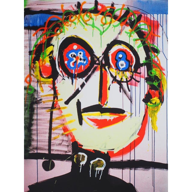 Paul KOSTABI (1962) Portrait of a Man Original color giclée print Signed in pencil Limited edition of 75 (this is number...