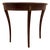 Vintage Ethan Allen Federal Style Demilune Console Table With Cherrywood Finish and Brass Accents For Sale