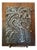 Art Brut Bas Relief in Lead on Wood, Circa 1960 For Sale