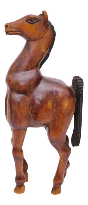 Vintage Carved Wooden Horse