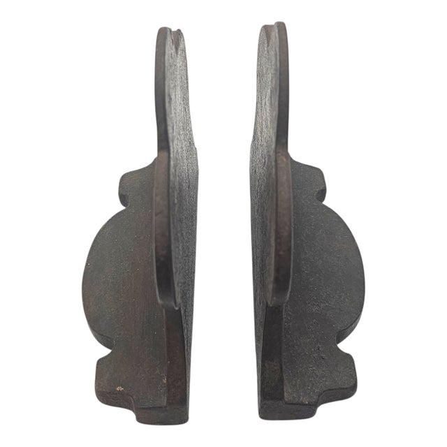 Early 20th Century American Cast-Iron Fireside Bookends, Pair For Sale - Image 11 of 15