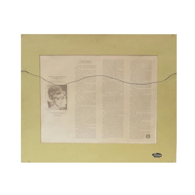 Elke Sommer "The Gamblers" Vintage Signed and Numbered Limited Edition Lithograph For Sale - Image 9 of 9