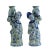 Cream Oriental Ceramic Cream Yellow Blue Couple Holding Jar Figures - a Pair For Sale - Image 8 of 8