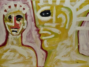 Enrique Kico Govantes, Two Figures, Circa 1990