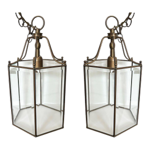 Pair of 19th Century Brass Lanterns