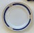 Olive and Navy Blue Chinoiserie Flowers and Borders Wall Plate Curation-Set of 9 For Sale - Image 4 of 13