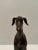 Metal Vintage Bronze Whippet Dog Sculpture For Sale - Image 7 of 10