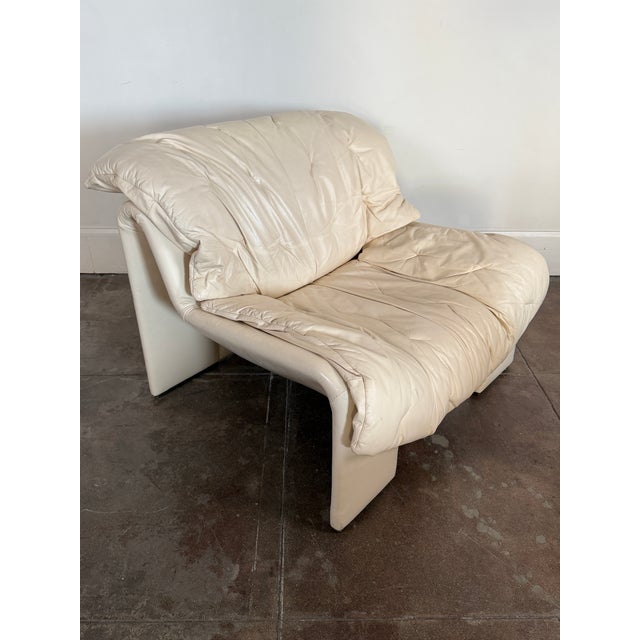 Vintage 1970s Swiss Leather Chair For Sale - Image 12 of 12