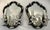 Wood Pair Signed Caldwell Mirror Back Carved Ebony and Silver Sconces For Sale - Image 7 of 9