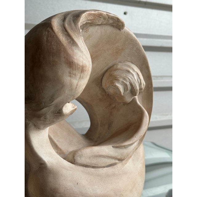 Postmodern sculpture by Austin Productions dated 1981 on back. In excellent shape. Beautifully crafted with smooth curves...