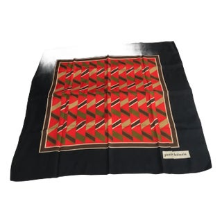 1970s Vintage Pierre Balmain Silk French Foulard For Sale